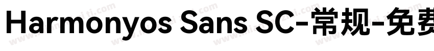 Harmonyos Sans SC-常规字体转换